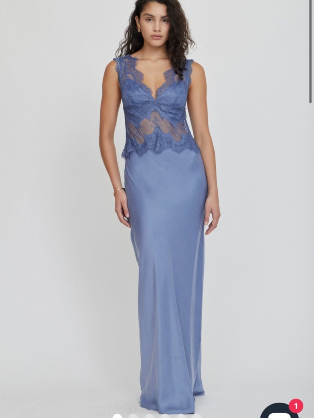 Third form visions lace floor length dress - Picture 1 of 3